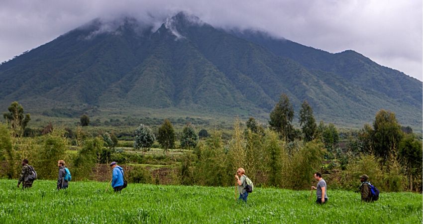 volcano hiking